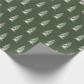 Papier Cadeau Papier d'enveloppement Motif classique de l'arbre (Coin)