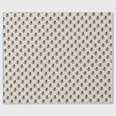 Papier Cadeau Papier d'enveloppement Motif d'abeille mignonne (Plat)