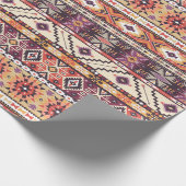 Papier Cadeau Papier d'enveloppement Motif d'art Aztèque Tribal (Coin)