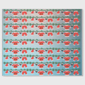 Papier Cadeau Papier d'enveloppement Motif de Noël (Plat)