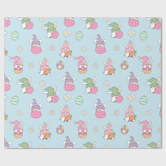 Papier Cadeau Papier d'enveloppement Motif de Pâques mignon (Plat)