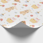 Papier Cadeau Papier d'enveloppement Motif de Pâques mignon (Coin)