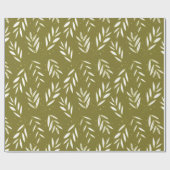 Papier Cadeau Papier d'enveloppement Motif des sources vertes (Plat)