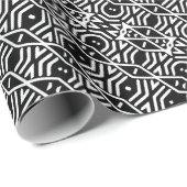 Papier Cadeau Papier d'enveloppement Motif en tissu boueux moder (Coin rond)