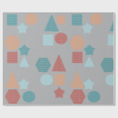 Papier Cadeau Papier d'enveloppement Motif géométrique (Plat)