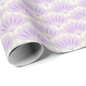 Papier Cadeau Papier d'enveloppement Motif Lavande numérique (Coin rond)