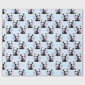 Papier Cadeau Papier d'enveloppement Motif Panda (Plat)