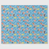 Papier Cadeau Papier d'enveloppement Motif Panda Sky Blue (Plat)