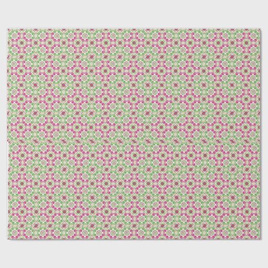 Papier Cadeau Papier d'enveloppement Motif vert et violet (Plat)