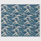 Papier Cadeau Papier d'enveloppement Motif Wave japonais (Plat)