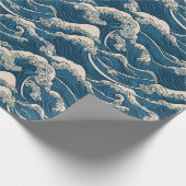 Papier Cadeau Papier d'enveloppement Motif Wave japonais (Coin)