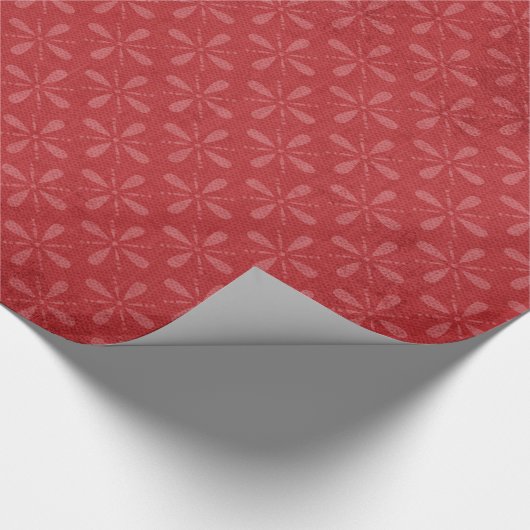 Papier Cadeau Papier d'enveloppement Motif XMAS en rouge Noël (Coin)