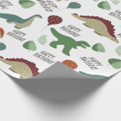 Papier Cadeau Papier d'enveloppement Neutre Dinosaure (Coin)