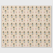 Papier Cadeau Papier d'enveloppement noir (Plat)