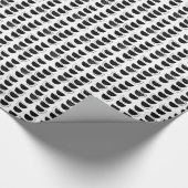 Papier Cadeau Papier d'enveloppement noir et blanc Abstrait (Coin)