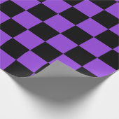 Papier Cadeau Papier d'enveloppement noir et violet extra-large (Coin)