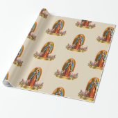 Papier Cadeau Papier d'enveloppement Notre-Dame de Guadalupe (Déroulé)