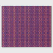 Papier Cadeau Papier d'enveloppement orange et violet (Plat)
