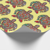 Papier Cadeau Papier d'enveloppement orné du concepteur de tortu (Coin)