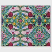 Papier Cadeau Papier d'enveloppement ornemental de Noël (Plat)