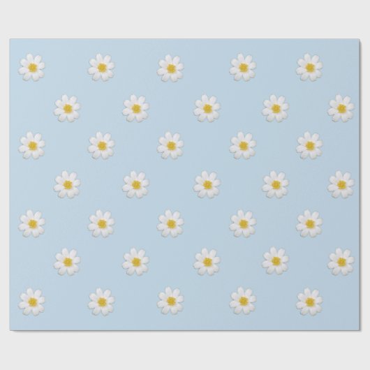 Papier Cadeau Papier d'enveloppement Pastel Daisy (Plat)