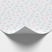 Papier Cadeau Papier d'enveloppement Pastel Pink and Blue Dots (Coin)