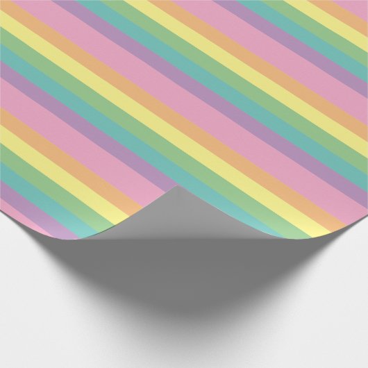 Papier Cadeau Papier d'enveloppement Pastel Rainbow (Coin)