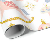 Papier Cadeau Papier d'enveloppement Pastel vintage (Coin rond)