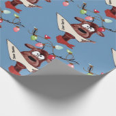 Papier Cadeau Papier d'enveloppement Père Noël de cerfs (Coin)