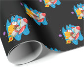 Papier Cadeau Papier d'enveloppement Père Noël Space (Coin rond)