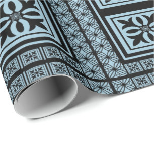 Papier Cadeau Papier d'enveloppement personnalisé à motif floral