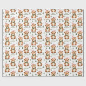 Papier Cadeau Papier d'enveloppement personnalisé de Noël de Bea (Plat)