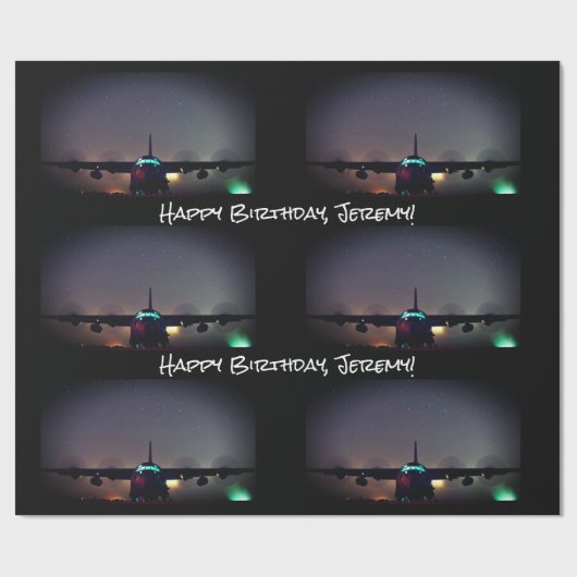 Papier Cadeau Papier d'enveloppement personnalisé KC-130 Turbopr (Plat)