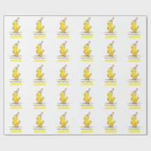 Papier d'enveloppement personnalisé petit poulet A