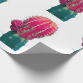 Papier Cadeau Papier d'enveloppement photo Cactus rose (Coin)