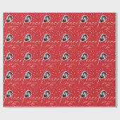 Papier Cadeau Papier d'enveloppement photo de vacances pour fami (Plat)