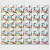 Papier Cadeau Papier d'enveloppement photo de vacances pour fami (Plat)