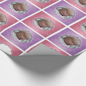 Papier Cadeau Papier d'enveloppement photo personnalisé de Noël (Coin)