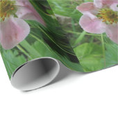 Papier Cadeau Papier d'enveloppement photo rose (Coin rond)