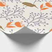 Papier Cadeau Papier d'enveloppement Plante d'oiseaux (Coin)