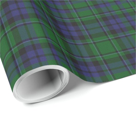 Papier Cadeau Papier d'enveloppement plat MacCallum Tartan (Coin rond)