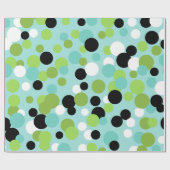 Papier Cadeau Papier d'enveloppement Pois rétro (Plat)
