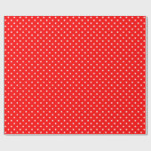 Papier Cadeau Papier d'enveloppement Pois rouge (Plat)