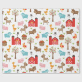 Papier Cadeau Papier d'enveloppement pour animaux de ferme et de (Plat)