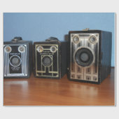 Papier Cadeau Papier d'enveloppement pour appareils photo classi (Plat)