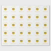 Papier Cadeau Papier d'enveloppement pour bébé absolument adorab (Plat)