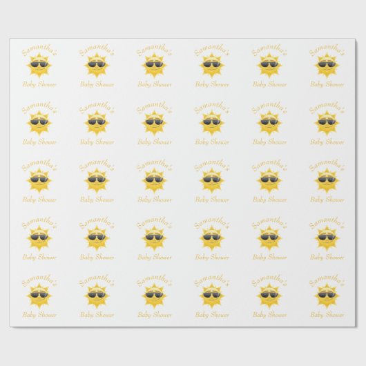 Papier Cadeau Papier d'enveloppement pour bébé absolument adorab (Plat)