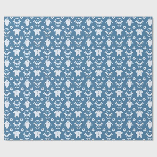 Papier Cadeau Papier d'enveloppement pour bébé nouveau-né mignon (Plat)