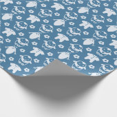 Papier Cadeau Papier d'enveloppement pour bébé nouveau-né mignon (Coin)