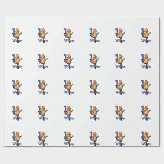 Papier Cadeau Papier d'enveloppement pour bébé Tiger plaqué prem (Plat)